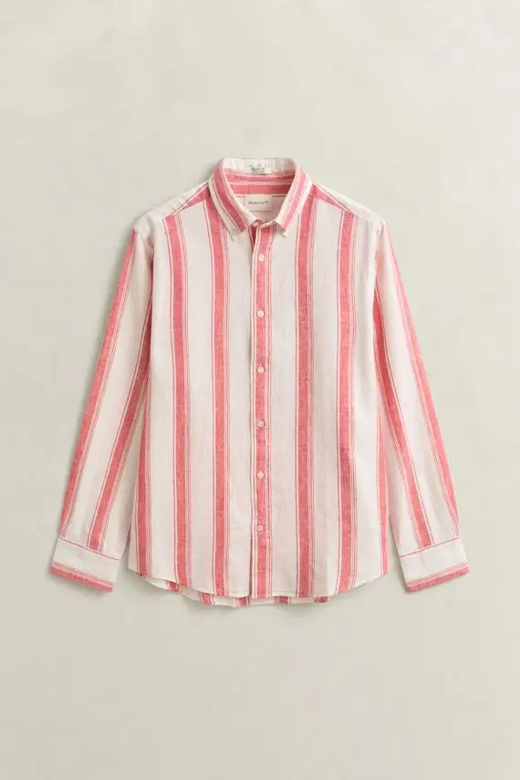 Gant REG COTTON LINEN STRIPE SHIRT