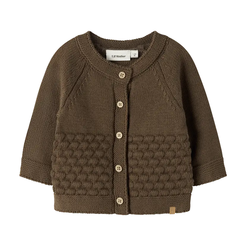 Lil`Atelier Lil' Atelier - Cardigan Baby Knit Nobir Teak