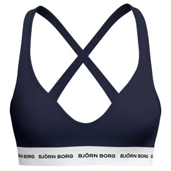 Björn Borg Björn Borg BH Logo Bralette Marine bomull Dame