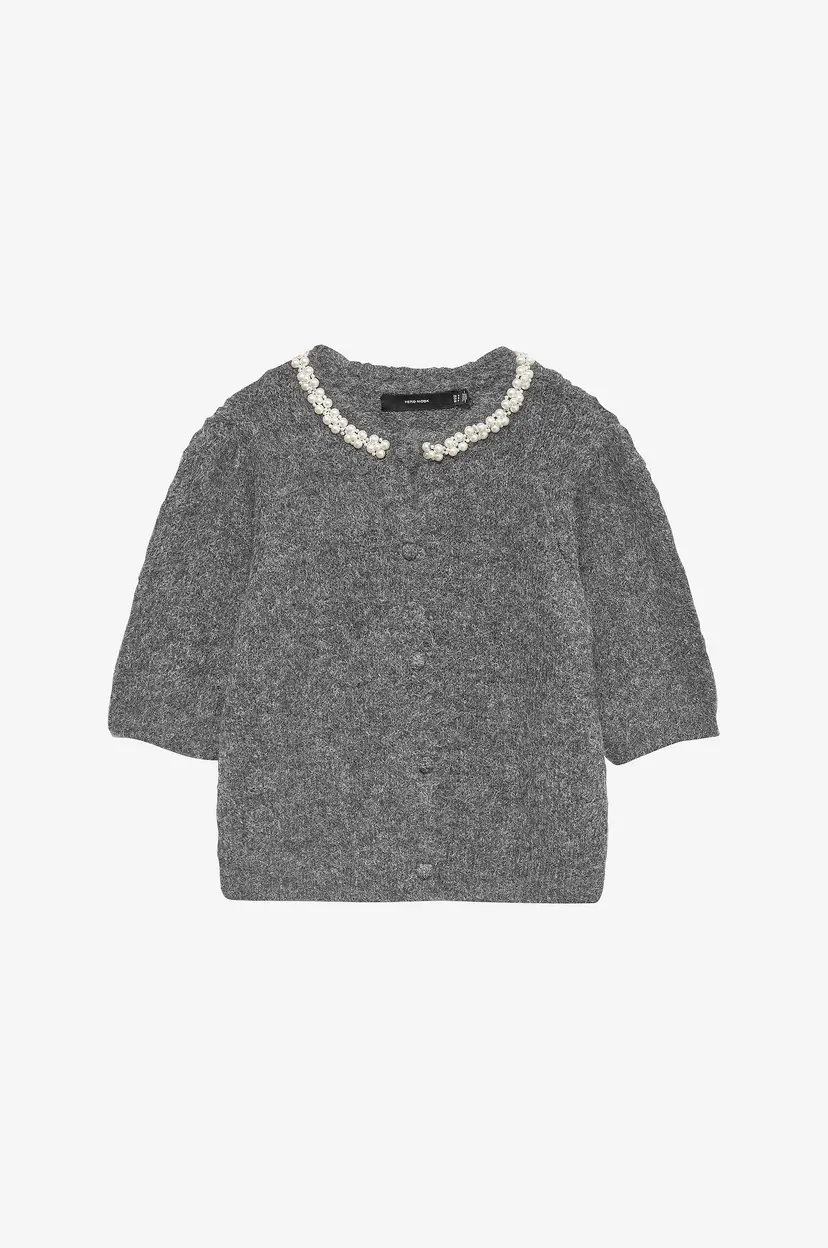 Vero Moda Kardigan vmOcean 2/4 O-neck Jewellery - Grå