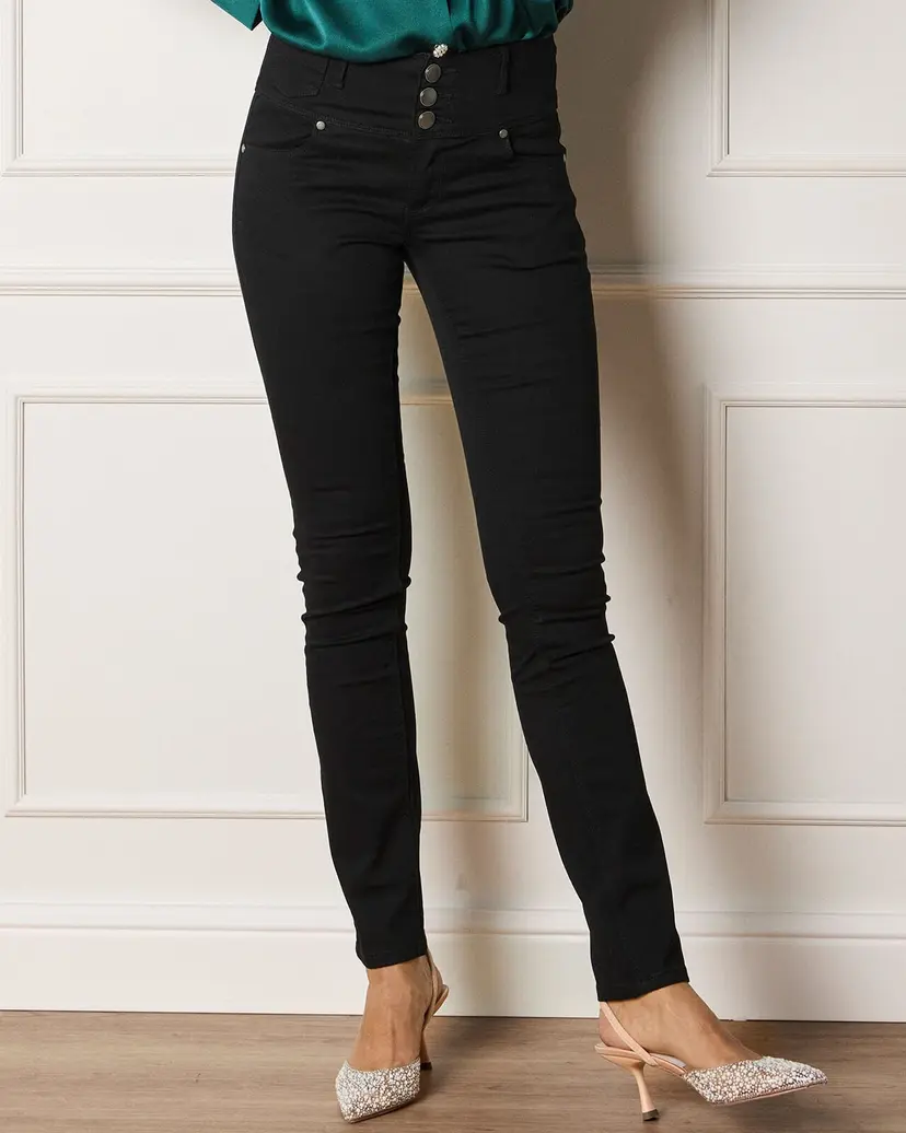 Floyd Jeans Jenny 268C - Skinny - Høyt liv - Svart - Str 24