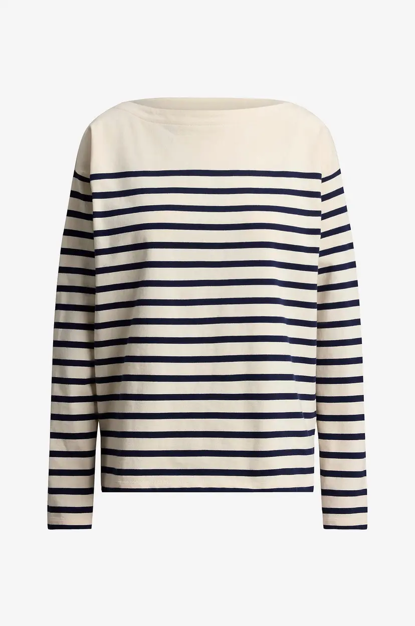 Lauren Ralph Lauren Collegegenser LT WT Pltd Jrsy-knt-Pullover - Hvit