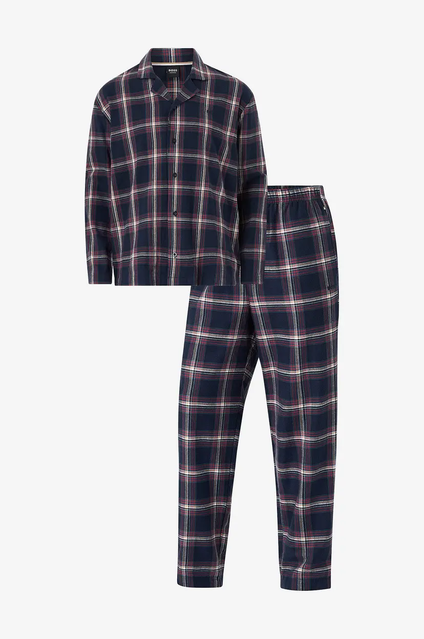 BOSS Pysjsett Holiday Pyjama - Blå