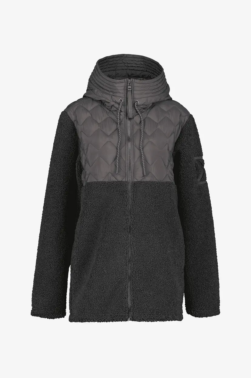 Didriksons Funksjonstrøye Bibi Wns Fullzip - Svart