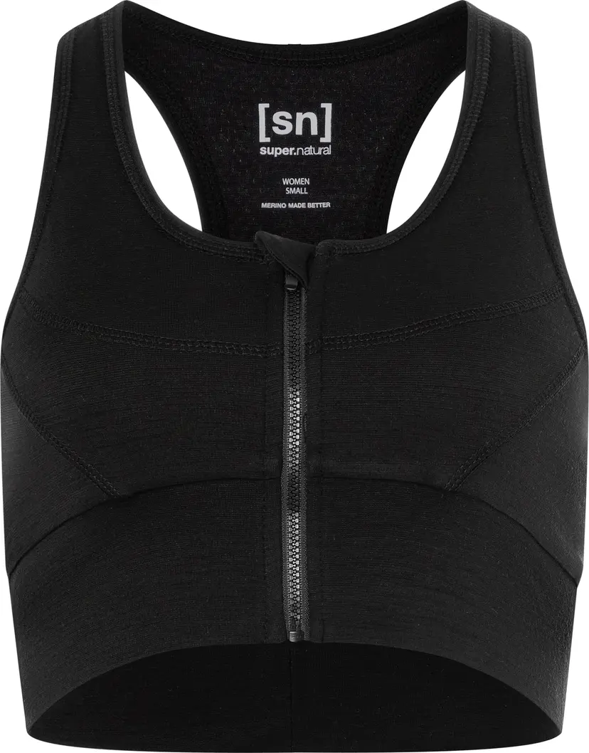Super.Natural super.natural Women's Motion Zip Top Jet Black