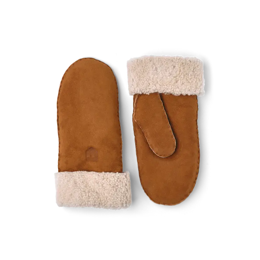 Hestra Saueskinnsvotter til voksne «Sheepskin Mitt» Cork