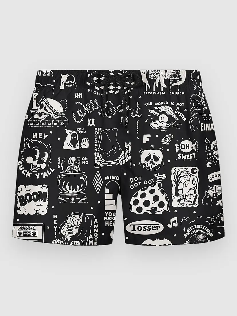 The Dudes The Dudes Flashy Pattern Boardshorts svart