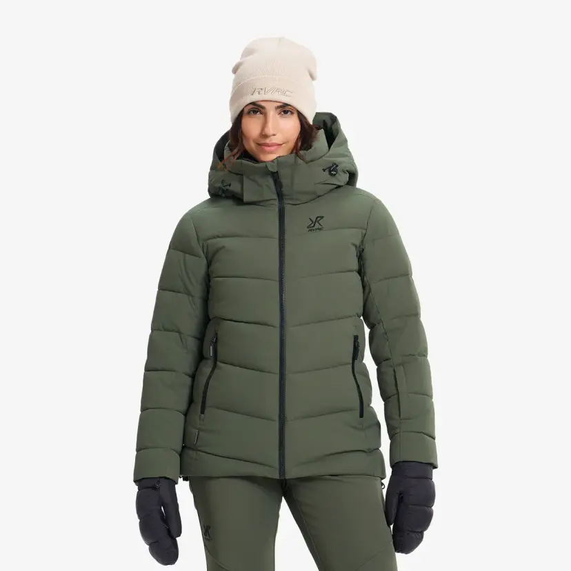 RevolutionRace Glint Insulated Ski Jacket Dame Kambaba Green