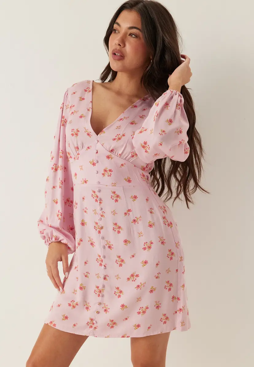 Vila VIMALIN CORBA L/S SHORT DRESS