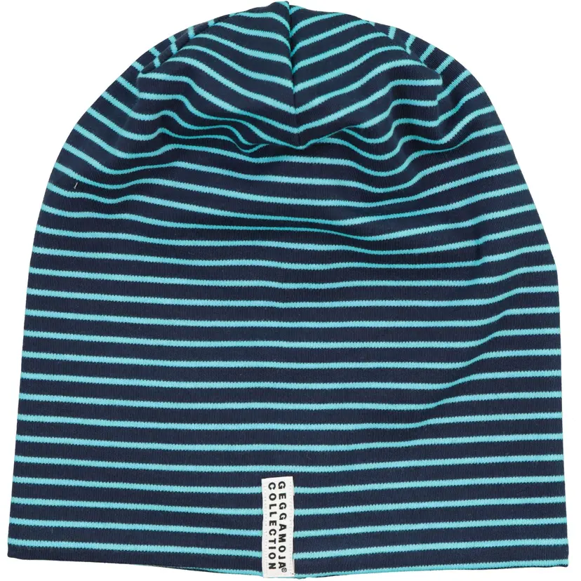 Geggamoja Topline Mössa fleecefodrad Navy/Turkos - XS 1-2 år