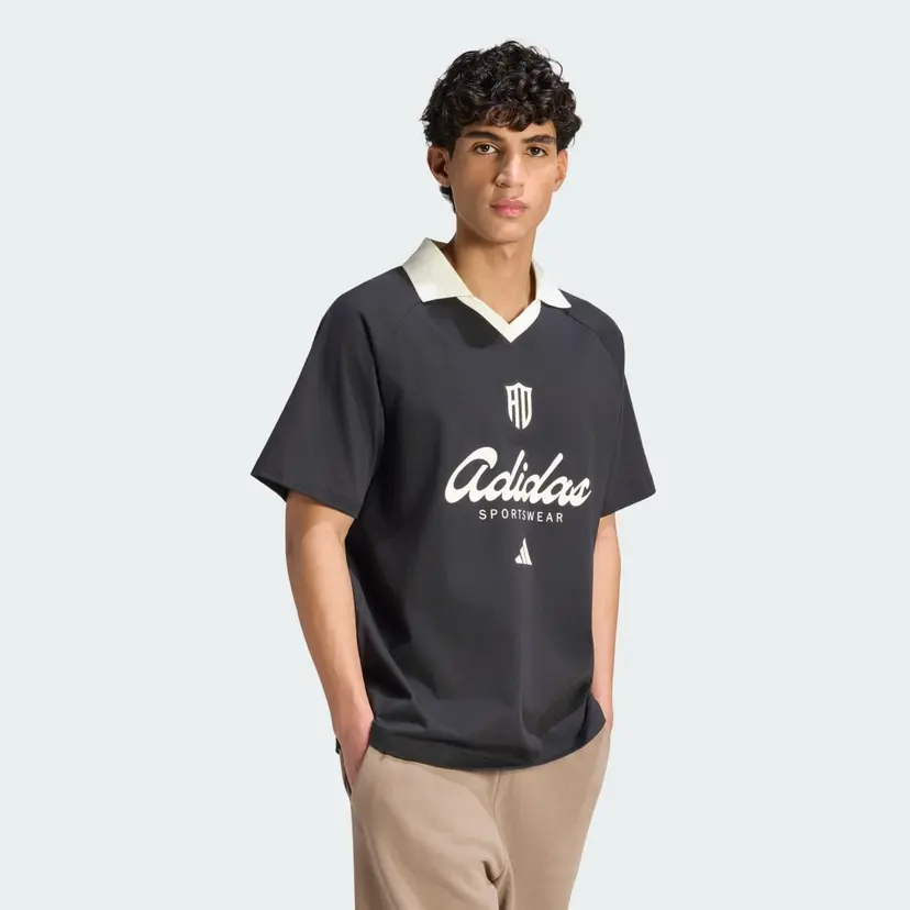Adidas LUX TIRO SCRIPT GRAPHIC POLO T-SKJORTE