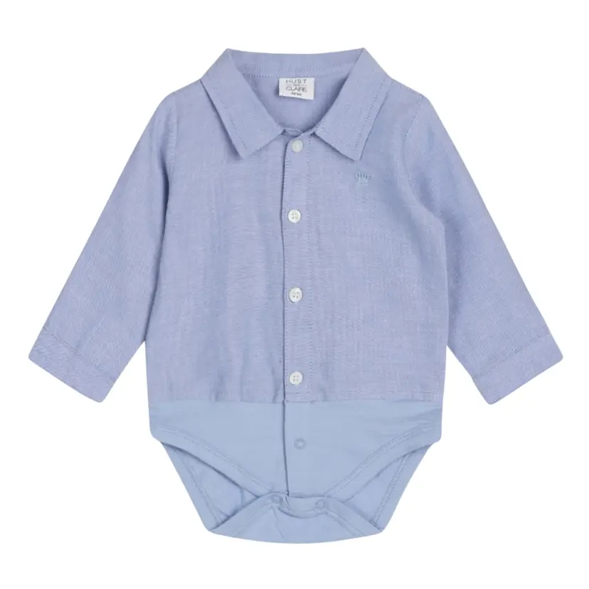 Hust and Claire Hust and Claire - Skjortebody Birger Solid Light Blue