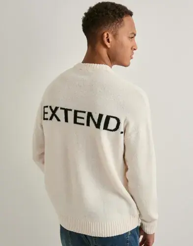 Only & Sons Only & Sons Onspage Rlx Ls Crew Knit Xt Collegegensere Hvit