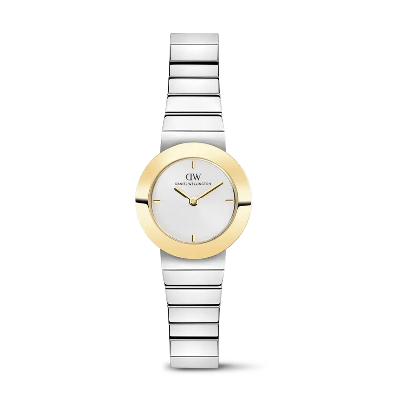 Daniel Wellington Gold 24mm Watch Stella Piano-link White Two-tone | DW