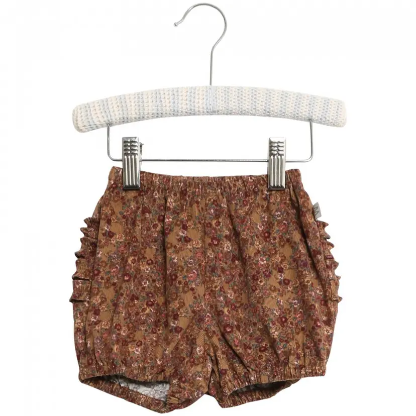 Wheat Caramel Flowers Wheat Nappy Pants Ruffles Shorts (74 / 9 mnd)