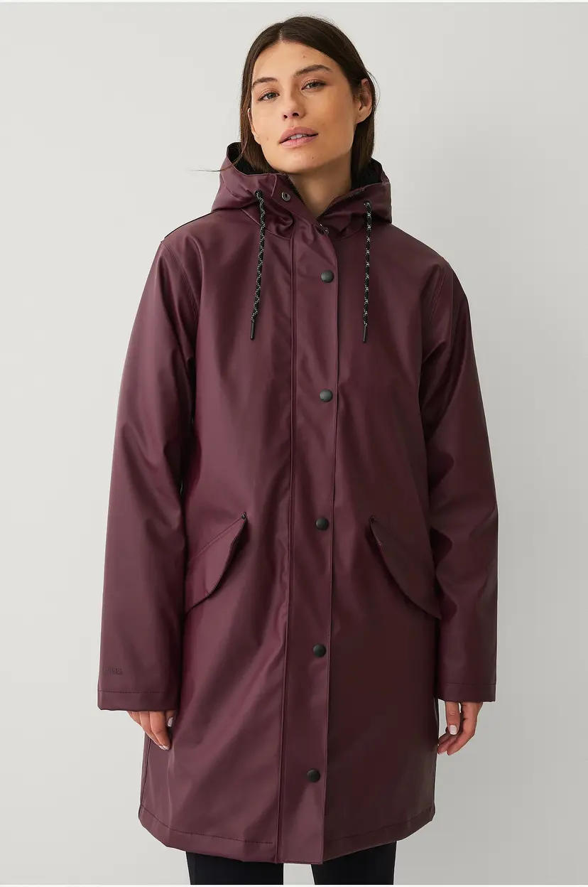 Áhkká Regnparkas Padded PU W - Brun