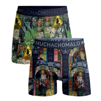 Muchachomalo Muchachomalo 2P Puss Boots Wizard Oz Boxer Mixed bomull Medium Herre