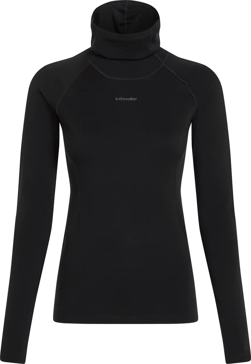 Icebreaker Icebreaker Women's 300 MerinoFine Polar Long Sleeve Roll Neck Black