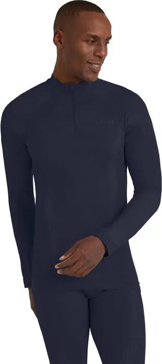 Falke Falke Men's Long Sleeve Zip Wool-Tech Space Blue