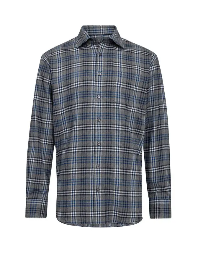 Black Blue Regular fit shirt l/s