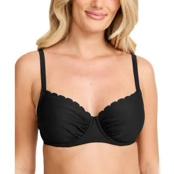 Damella Damella Grace Wavy Bikini Bra Svart D/E 40 Dame