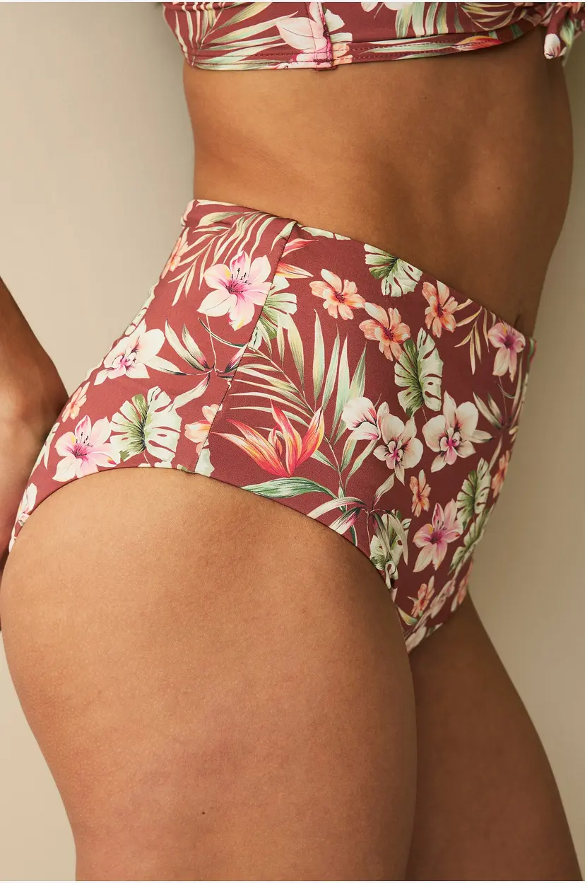 Ellos Collection Tai High Bikini Rosa - Rød