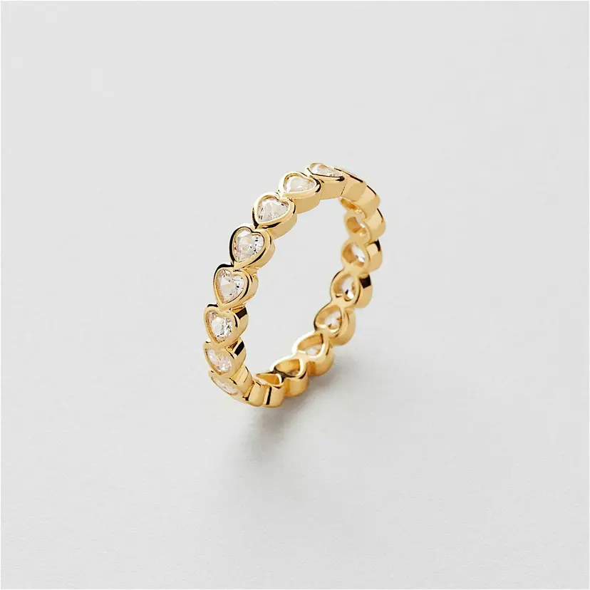 Bezel Heart Ring