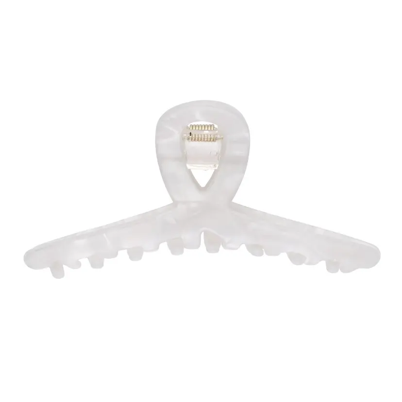 Dark Loop Hair Claw Off White