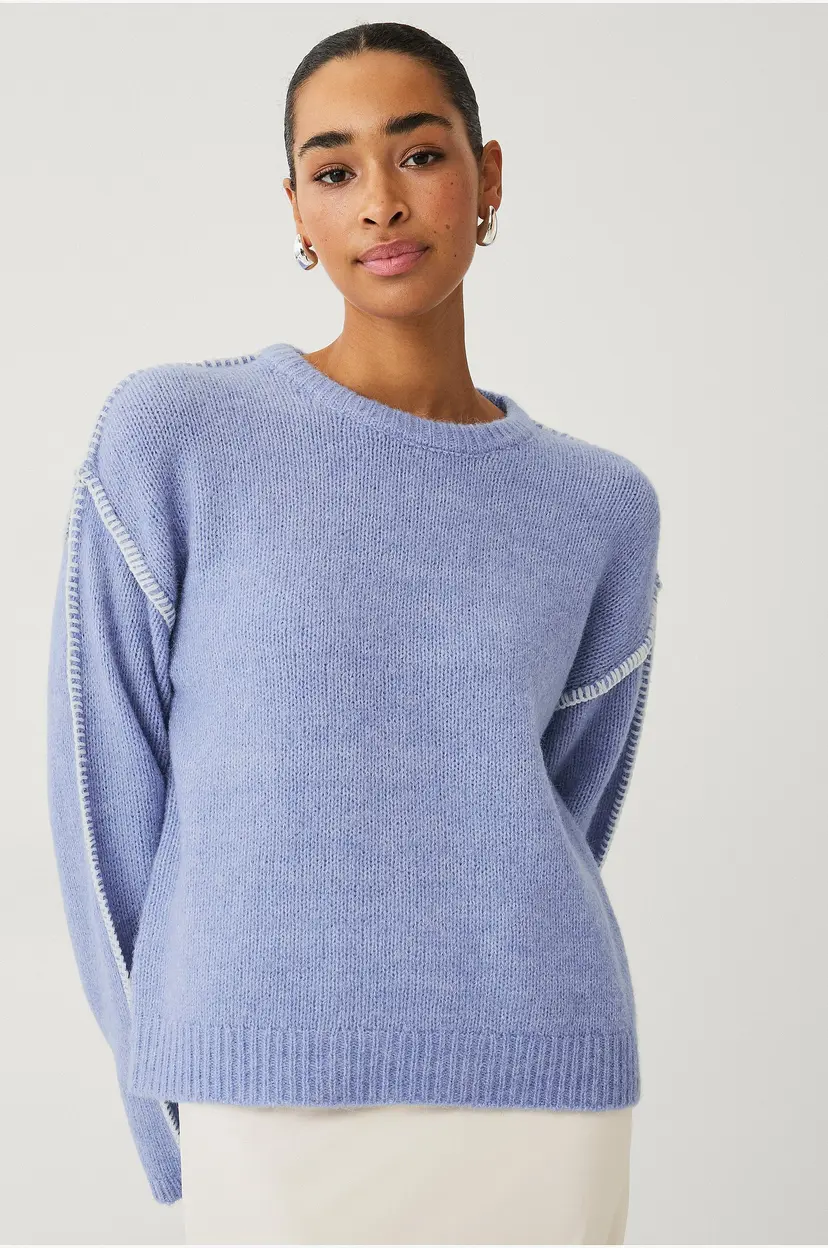 Ellos Collection Strikket pullover - Blå