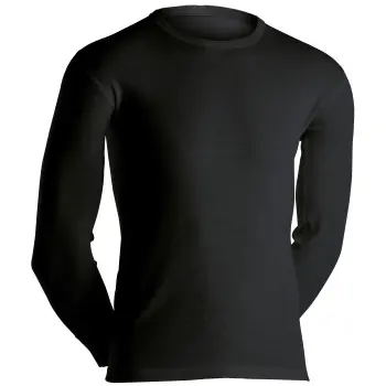 Dovre Dovre Long Sleeve Wool Crew Neck Svart merinoull Large Herre
