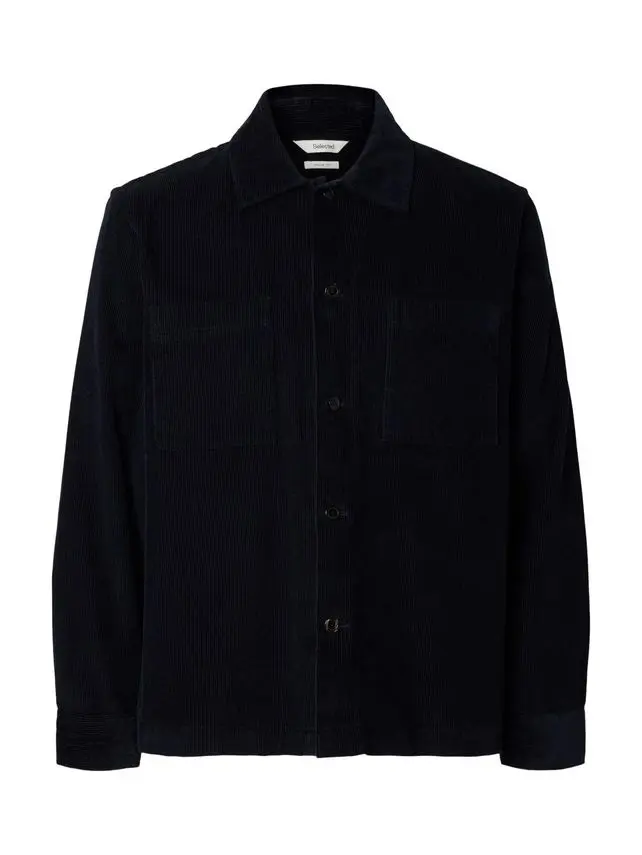 SELECTED SLHREGTATE CORD OVERSHIRT