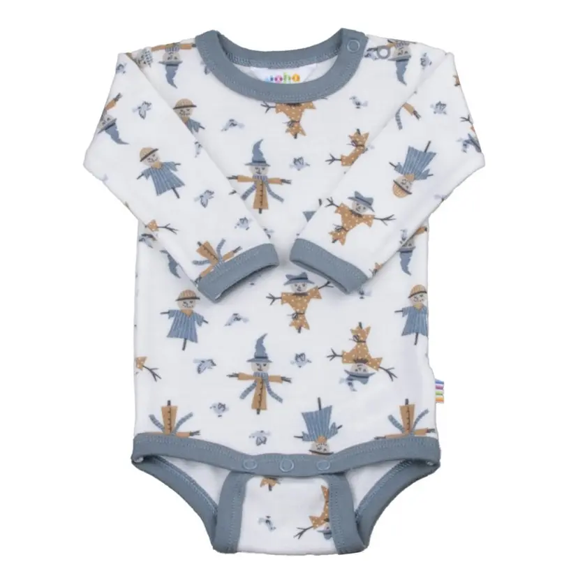 Joha Joha - Body Ull og Bambus Scarecrow Off White/ Blue