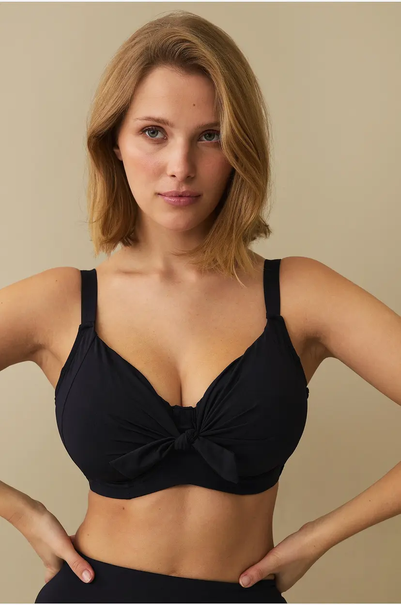 Ellos Collection Bikini-BH med knytbar detalj - Svart