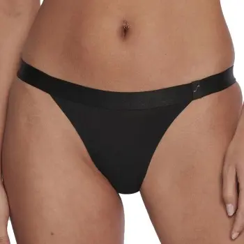 S by sloggi S by sloggi Truser x Rosie Woods Tiny Tanga Svart polyamid Small Dame