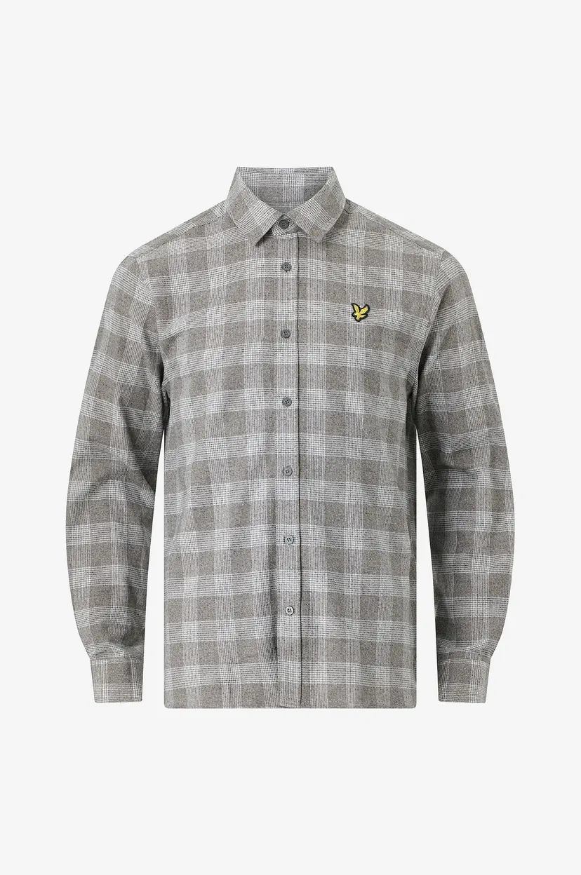Lyle & Scott Flanellskjorte Static Check Flannel Shirt - Grå