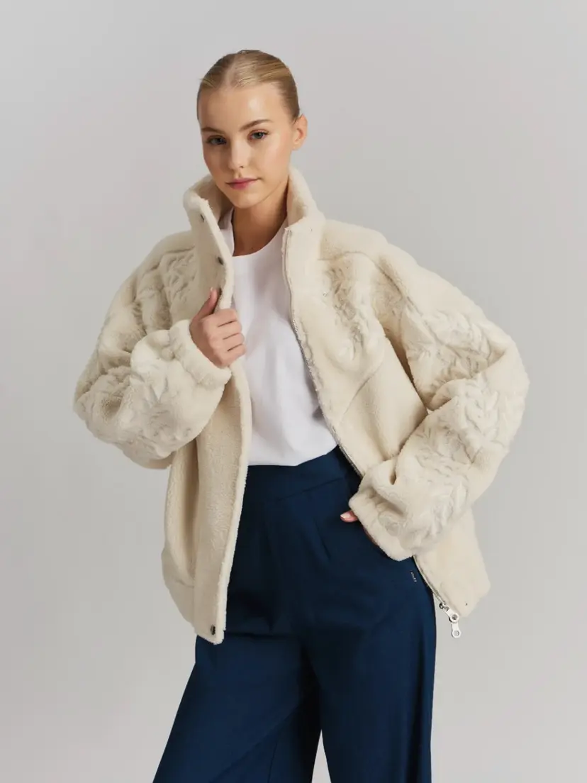 ella&il Ronya Fleece Jacket Cream - XS