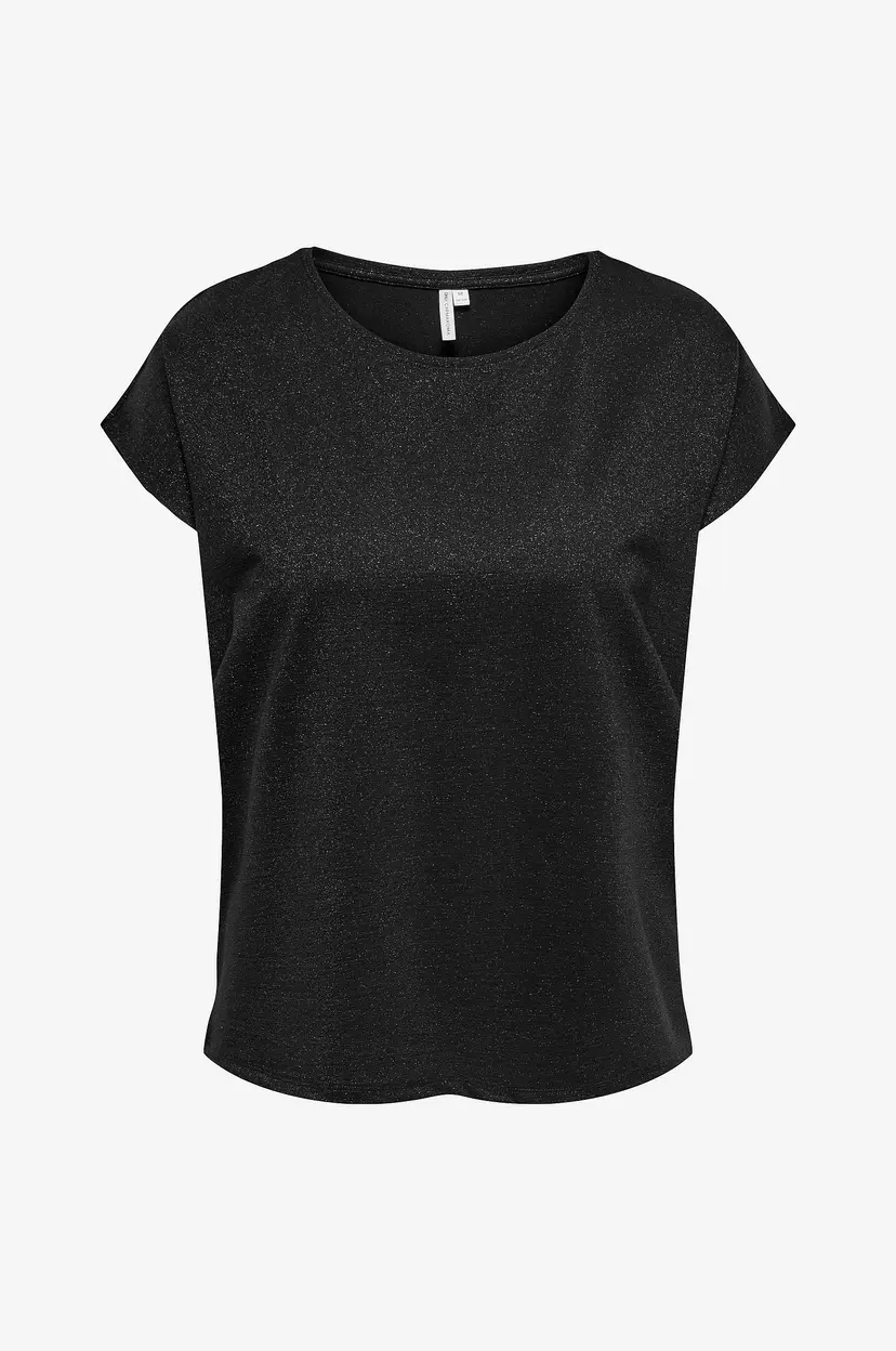 Only Carmakoma Topp carMoster Glitter - Svart