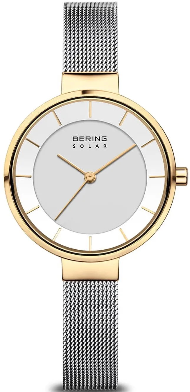 BERING Bering Dameklokke 14631-024 Solar Hvit/Stål Ø31 mm