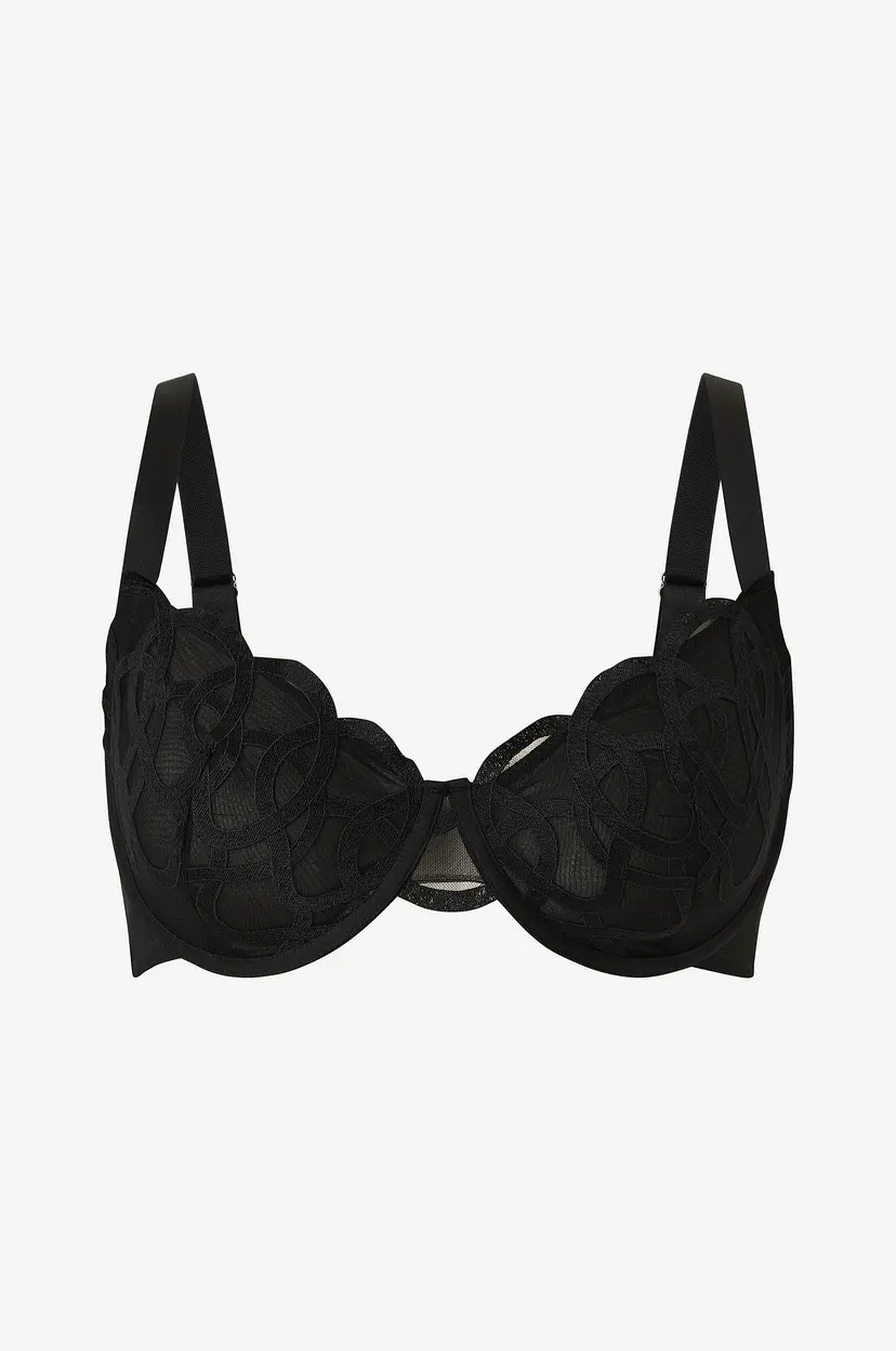 Zizzi Spile-BH lBlanka Full Cover Bra - Svart