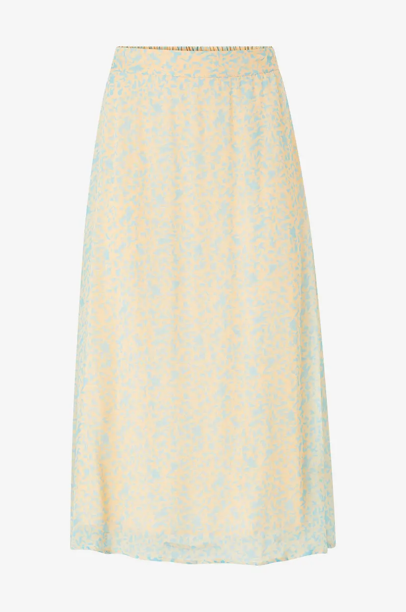 Coster Copenhagen Skjørt Leo Splash Print - Gul