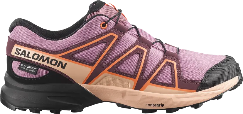 Salomon Salomon Junior Speedcross Waterproof Huckleberry / Almond Cream / Nectarine