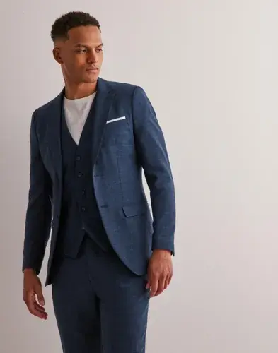 Selected Men Selected Men Slhslim-Oasis Linen Blz Noos Blazere Blå