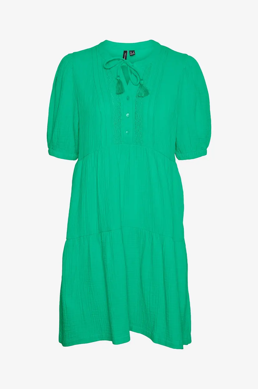 Vero Moda Kjole vmNatali 2/4 Lace Short Dress Wvn - Grønn