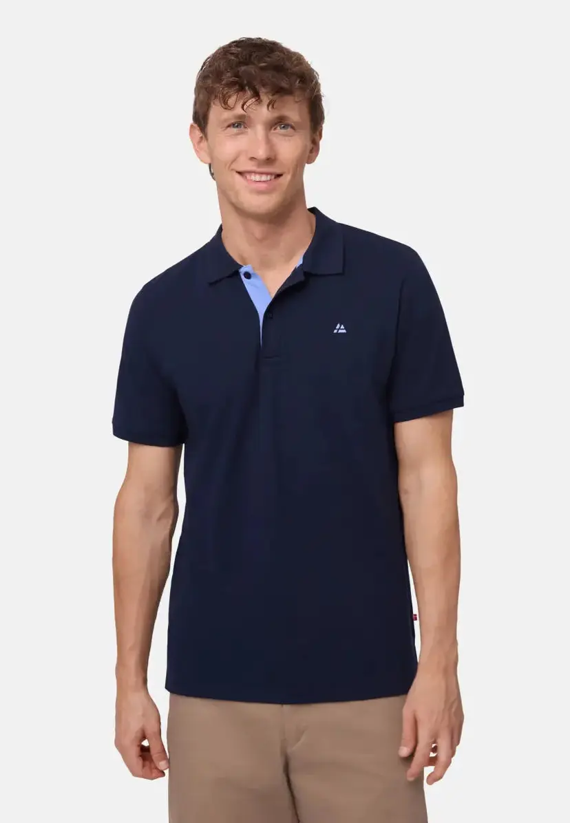 DANISH ENDURANCE DANISH ENDURANCE POLO T-SHIRT, Marine Blå/Blå, M