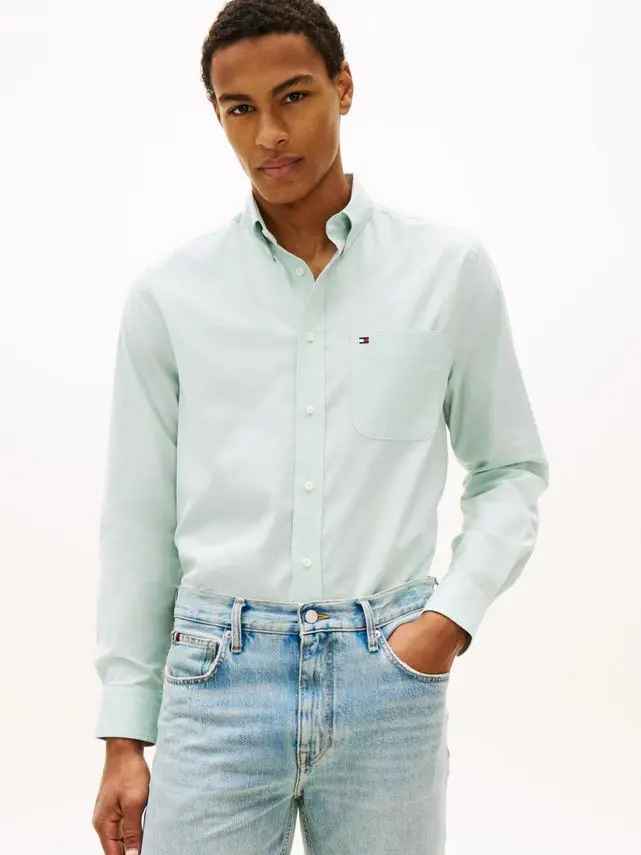 Tommy Hilfiger LIGHT OXFORD SOLID SF SHIRT