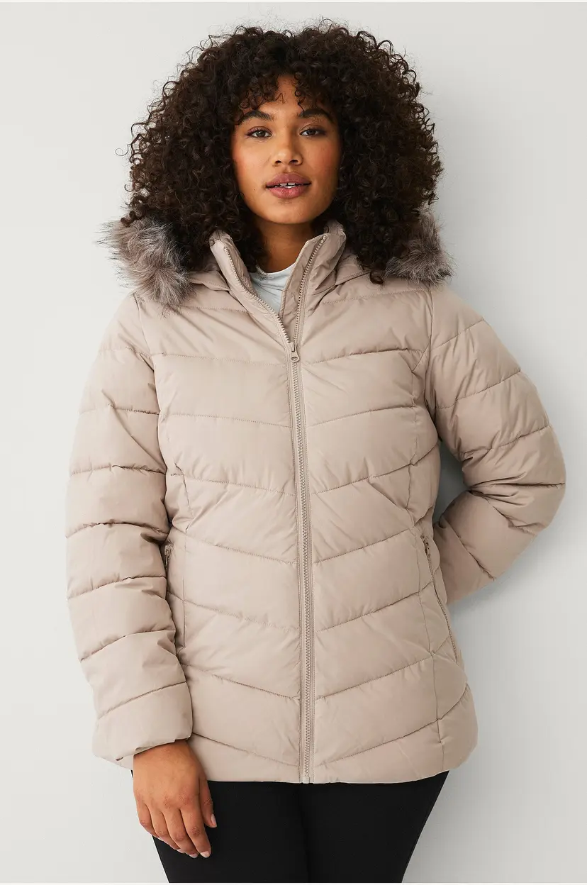 Zizzi Jakke caJulia L/S Jacket - Beige
