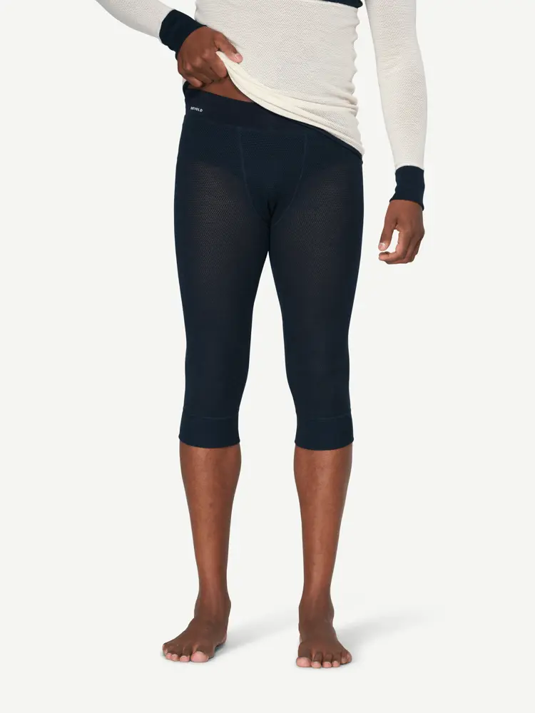 Devold Devold - Wool Mesh 190 3/4 Stilongs Herre - Large - Blå