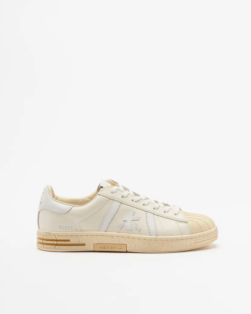 Premiata Premiata RUSSEL 8072 Beige White sneakers