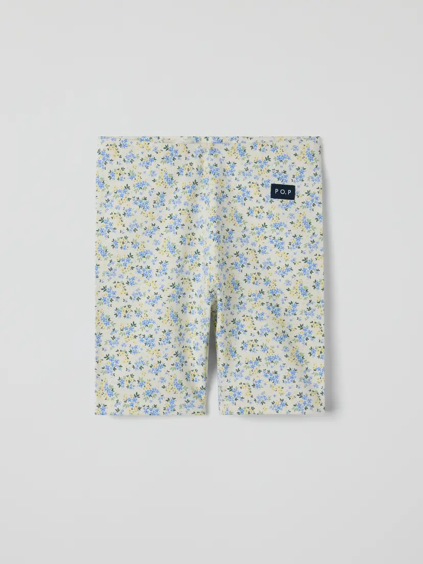 Polarn O. Pyret Sykkelshorts blomstrete