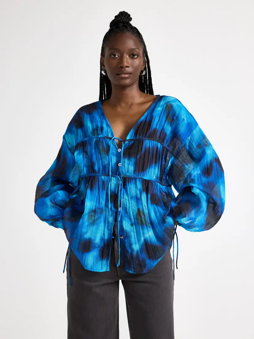Lindex Bluse med knytebånd
